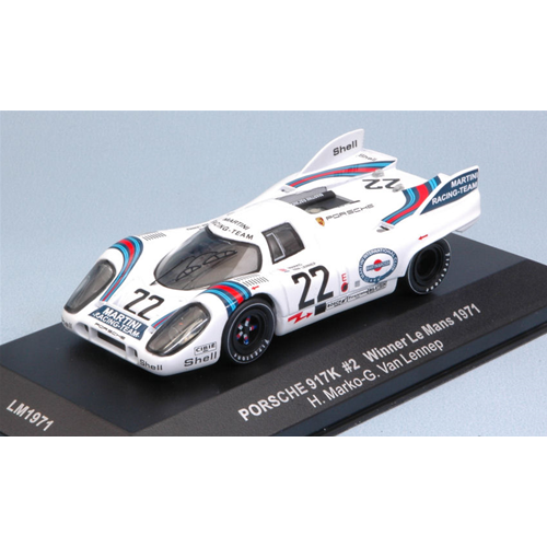 PORSCHE 917K N.22 MARTINI WINNER LE MANS 1971 MARKO-VAN LENNEP REEDITION 1:43 Ixo Model Auto Competizione Modellino