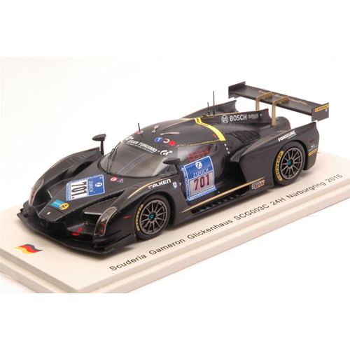 SCG N.701 24 H NURBURGRING 2016 LAUCK-MAILLEUX-LASER 1:43 Spark Model Auto Competizione Modellino