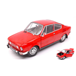 SKODA 110R COUPE' 1980 RED 1:18 Abrex Auto Stradali Modellino