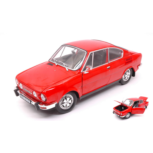SKODA 110R COUPE' 1980 RED 1:18 Abrex Auto Stradali Modellino