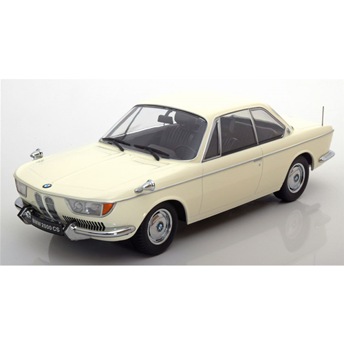 BMW 2000 CS 1965 CREAM LIM.1000 PCS 1:18 KK Scale Auto Stradali Modellino