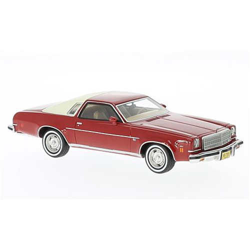 CHEVROLET MALIBU 2 DOORS 1974 RED/LIGHT BEIGE 1:43 Neo Scale Models Auto Stradali Modellino