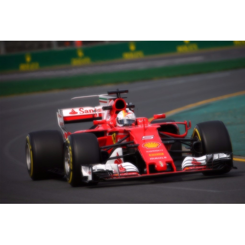 FERRARI SF70-H S.VETTEL 2017 N.5 WINNER AUSTRALIAN GP 1:43 Looksmart Formula 1 Modellino