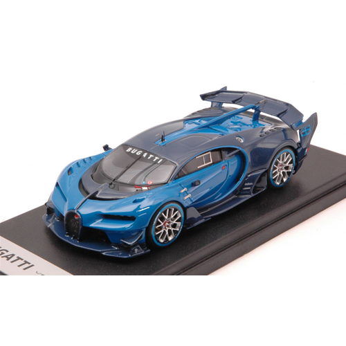 BUGATTI VISION GRAN TURISMO 2015 2 TONI BLU 1:43 Looksmart Auto Stradali Modellino