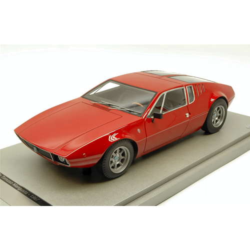 DE TOMASO MANGUSTA 1971 GLOSS RED 1:18 Tecnomodel Auto Stradali Modellino