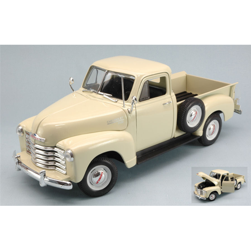 CHEVROLET 3100 PICK UP 1953 CREAM 1:18 Welly Auto Stradali Modellino