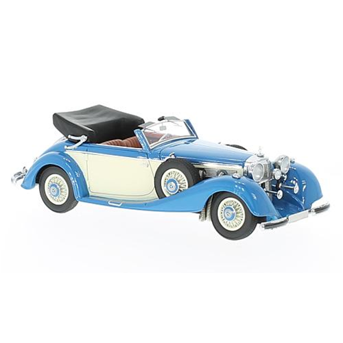 MERCEDES 540K TIPO A CABRIOLET 1936 BLUE 1:43 Neo Scale Models Auto d'Epoca Modellino