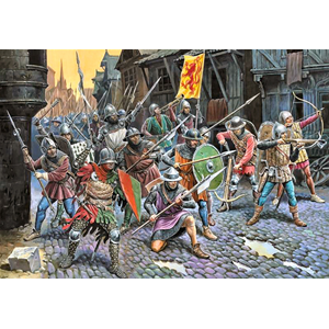 FRENCH INFANTRY 100 YEARS WAR KIT 1:72 Zvezda Kit Figure Militari Modellino