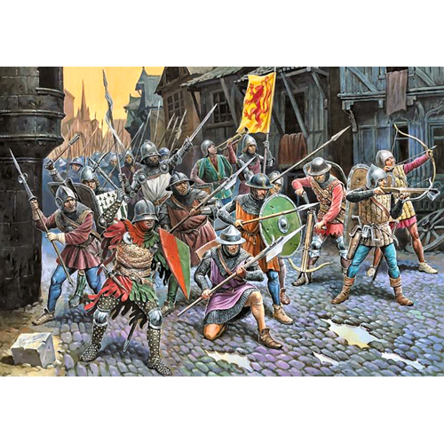 FRENCH INFANTRY 100 YEARS WAR KIT 1:72 Zvezda Kit Figure Militari Modellino