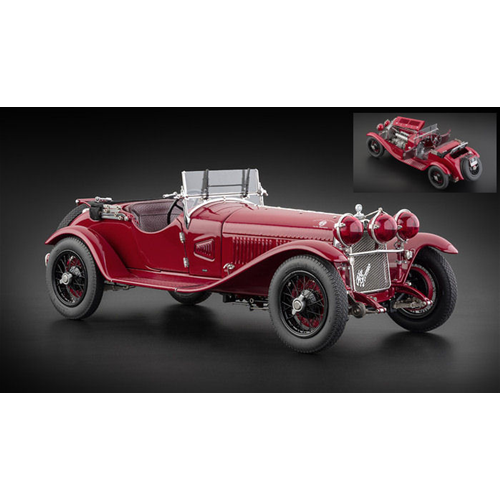 ALFA ROMEO 6C 1750 GS 1930 RED 1:18 CMC Auto d'Epoca Modellino