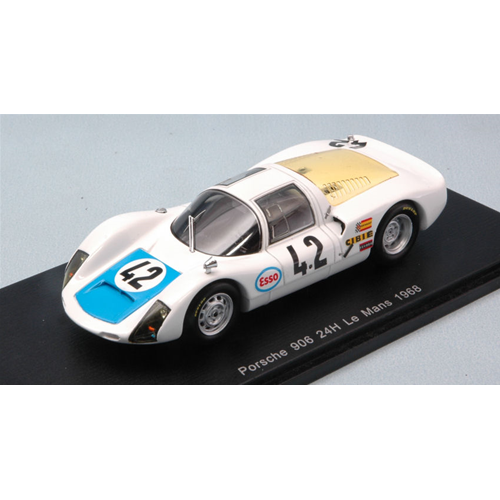 PORSCHE 906/6 N.42 DQ LE MANS 1968 P.MAUBLANC-C.POIROT 1:43 Spark Model Auto Competizione Modellino