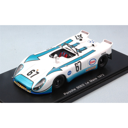 PORSCHE 908/02 N.67 NC LE MANS 1972 C.POIROT-P.FARJON 1:43 Spark Model Auto Competizione Modellino