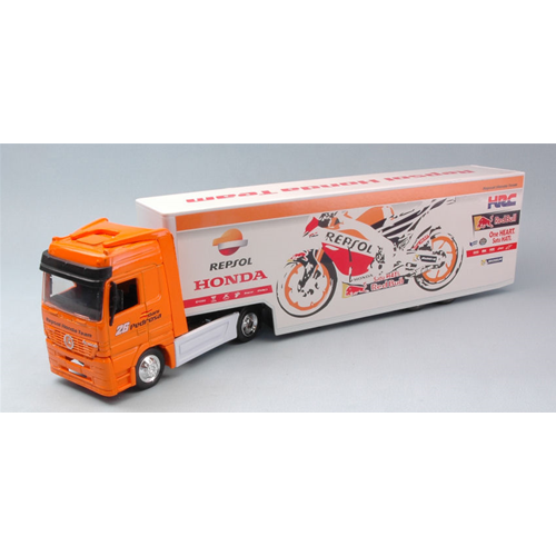 CAMION MERCEDES ACTROS 2017 HONDA REPSOL 1:43 New Ray Camion Modellino