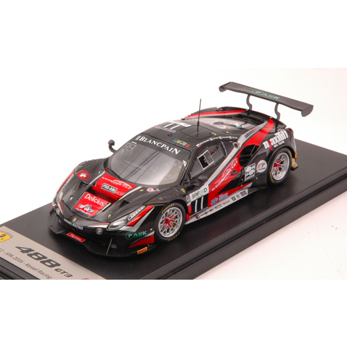 FERRARI 488 GT3 N.11 23th 24H SPA 2016 BONACINI-RIZZOLI-PICCINI 1:43 Looksmart Auto Competizione Modellino