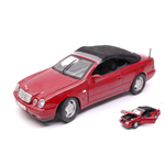 MERCEDES CLK CABRIOLET 1998 SOFT TOP AMARANT 1:18 Anson Auto Stradali Modellino