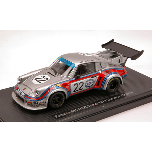 PORSCHE 911 RSR N.22 2nd LE MANS 1974 G.VAN LENNEP-H.MULLER 1:43 Ebbro Auto Competizione Modellino