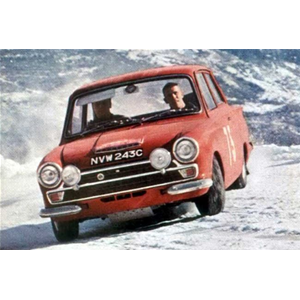 FORD CORTINA MK1 N.75 R.MONTE CARLO 1966 R.CLARK-B.MELIA 1:43 Trofeu Auto Rally Modellino