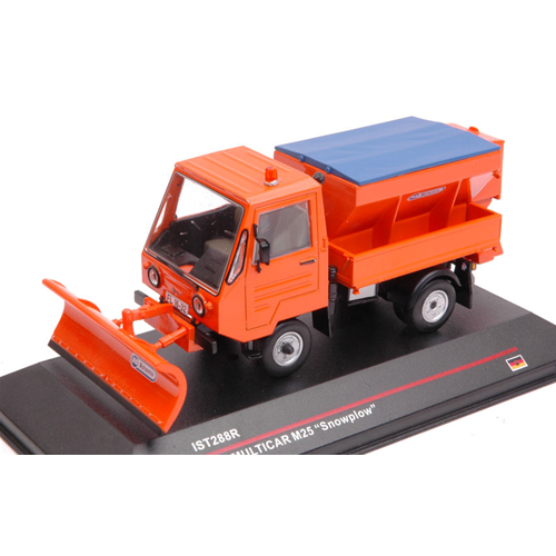 MULTICAR M25 SNOWPLOW 1980 ORANGE 1:43 IST Models Camion Modellino