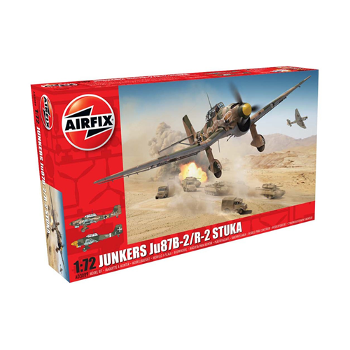 JUNKERS JU87B-2/R-2 STUKA KIT 1:72 Airfix Kit Aerei Modellino