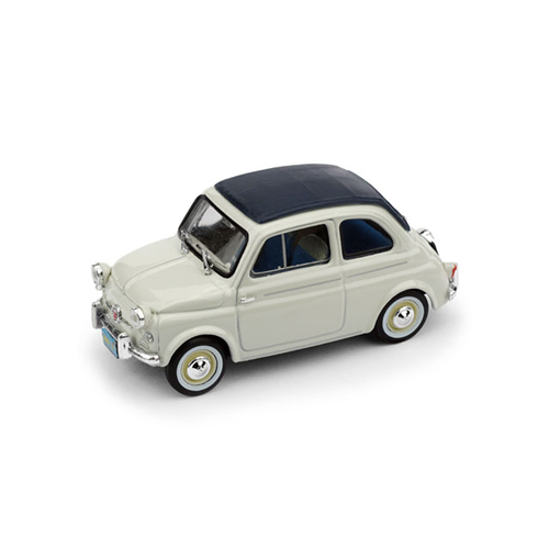 FIAT NUOVA 500 AMERICA 1958 CHIUSA GRIGIO 1:43 UPD Brumm Auto Stradali Modellino