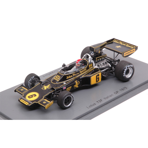 LOTUS 72F J.CRAWFORD 1975 N.6 13th ITALIAN GP 1:43 Spark Model Formula 1 Modellino