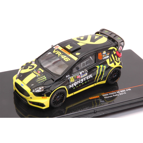 FORD FIESTA RS WRC N.46 RALLY MONZA 2014 V.ROSSI-C.CASSINA 1:43 Ixo Model Auto Rally Modellino