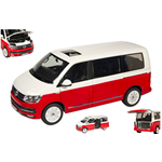 VW T6 MULTIVAN RED/WHITE 1:18 NZG Auto Stradali Die Cast Modellino