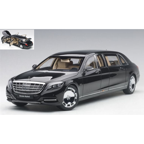 MERCEDES MAYBACH S 600 PULLMAN 2016 BLACK 1:18 AutoArt Auto Stradali Modellino