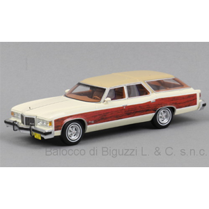 PONTIAC WAGON SAFARI 1976 WOODY-WHITE 1:43 Neo Scale Models Auto Stradali Modellino
