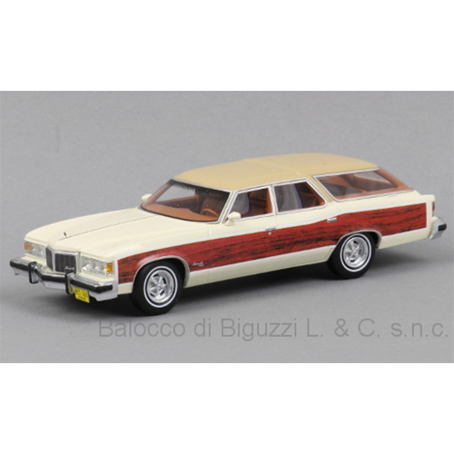PONTIAC WAGON SAFARI 1976 WOODY-WHITE 1:43 Neo Scale Models Auto Stradali Modellino