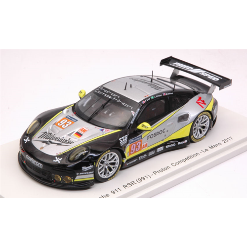 PORSCHE 911 RSR N.93 38th LE MANS 2017 LONG-AL FAISAL-HEDLUND 1:43 Spark Model Auto Competizione Modellino