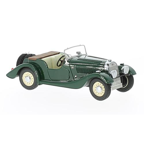 MORGAN 4/4 FLAT RADIATOR S1 1936 GREEN 1:43 Neo Scale Models Auto d'Epoca Modellino