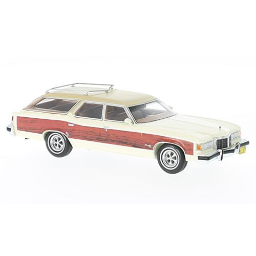 PONTIAC WAGON SAFARI 1976 WOODY-WHITE 1:43 Neo Scale Models Auto Stradali Modellino