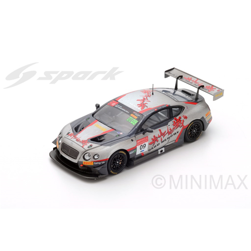 BENTLEY CONTINENTAL GT3 N.09 CHINA GT CHAMP.2017 GENG-IMPERATORI 1:64 Spark Model Auto Competizione Modellino