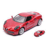 ALFA ROMEO 4C 2013 METALLIC RED 1:32 Burago Auto Stradali Modellino