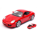 PORSCHE CAYMAN S 2005 RED 1:24-27 Welly Auto Stradali Modellino