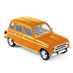 RENAULT 4 1974 ORANGE 1:43 Norev Auto Stradali Modellino