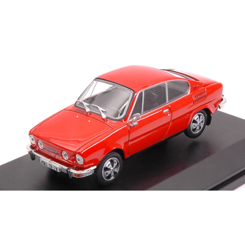 SKODA 110R COUPE' 1980 RACING RED 1:43 Abrex Auto Stradali Modellino