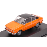 SKODA 110R COUPE' 1980 ORANGE BLACK ROOF 1:43 Abrex Auto Stradali Modellino