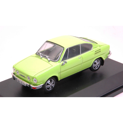 SKODA 110R COUPE' 1980 LIME GREEN 1:43 Abrex Auto Stradali Modellino