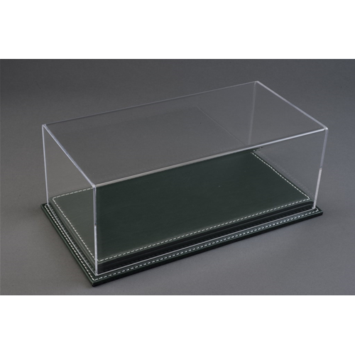 MULHOUSE DISPLAY CASE WITH GREEN LEATHER BASE 1:12 Atlantic-case Vetrine Modellino
