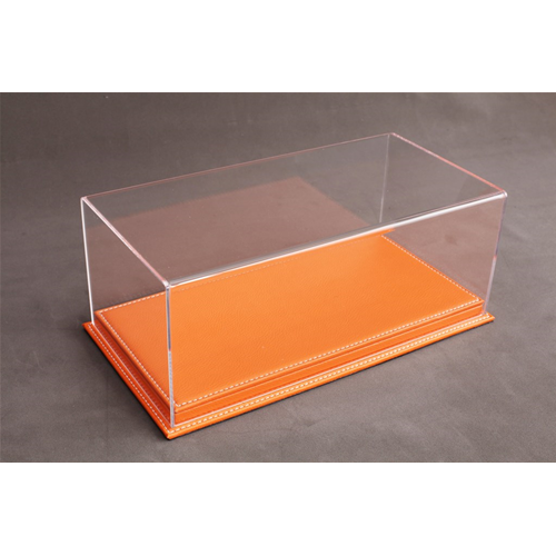 MULHOUSE DISPLAY CASE WITH ORANGE LEATHER BASE 1:12 Atlantic-case Vetrine Modellino