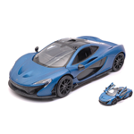 MC LAREN P1 2015 "SATIN PAINT" MATT BLUE/MATT BLACK 1:24 MotorMax Auto Stradali Modellino
