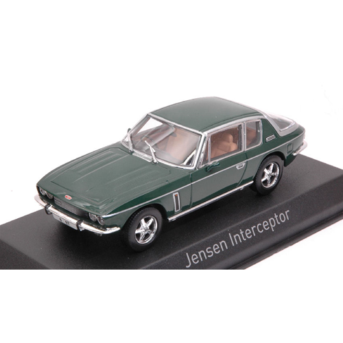 JENSEN INTERCEPTOR 1976 GREEN 1:43 Norev Auto Stradali Modellino