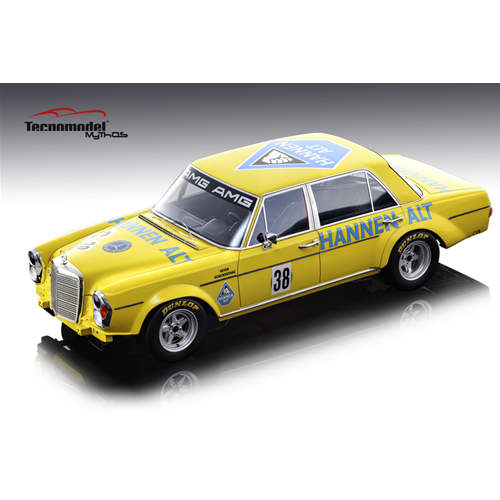 MERCEDES 300 SEL 6,8 N.38 HOCKENHEIM FINALE 1971 H.HEYER 1:18 Tecnomodel Auto Competizione Modellino