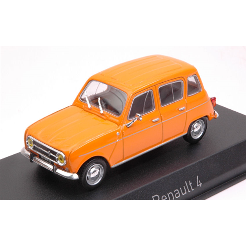 RENAULT 4 1974 ORANGE 1:43 Norev Auto Stradali Modellino