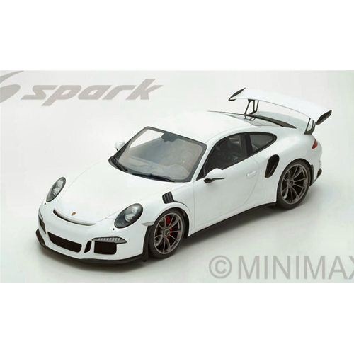PORSCHE 991 GT3 RS 2016 WHITE 1:12 Spark Model Auto Stradali Modellino