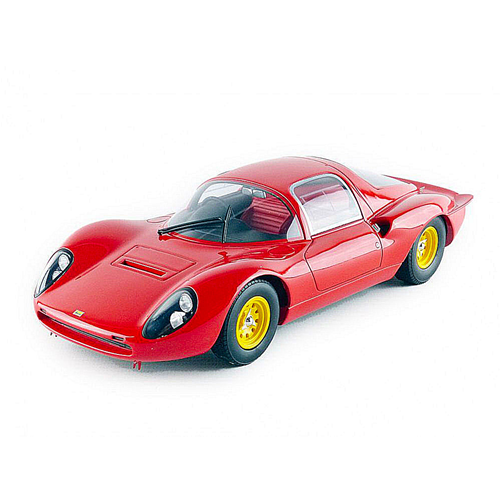 FERRARI DINO 206 S COUPE' PLAIN BODY RED 1:18 CMR Auto Stradali Modellino