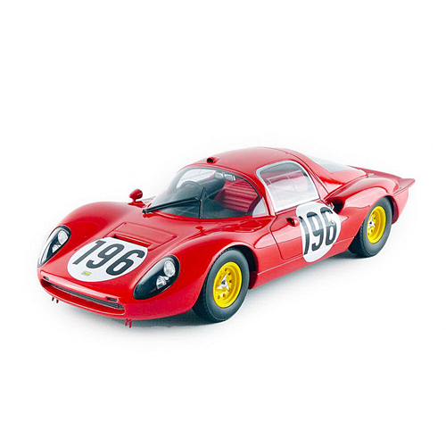 FERRARI DINO 206 S COUPE' N.196 2nd TARGA FLORIO 1966 GUICHET-BAGHETTI 1:18 CMR Auto Competizione Modellino