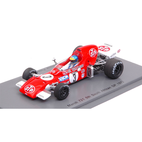 MARCH 721 R.PETERSON 1972 N.3 5th SOUTH AFRICAN GP 1:43 Spark Model Formula 1 Modellino